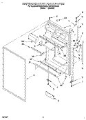 REFRIGERATOR DOOR Diagram and Parts List for 4ET18ZKXDW02  Whirlpool Refrigerator
