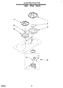 SECTION Diagram and Parts List for KGCT025AWH4  KitchenAid Range