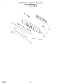 CONTROL PANEL Diagram and Parts List for KEBS107DSS11  KitchenAid Wall Oven