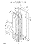 Part Location Diagram of 2001983 Whirlpool HINGE-DOOR