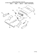 TOP VENTING, OPTIONAL Diagram and Parts List for KEBS107DWH8  KitchenAid Wall Oven