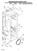 REFRIGERATOR LINER PARTS Diagram and Parts List for ED2FHEXSL02  Whirlpool Refrigerator