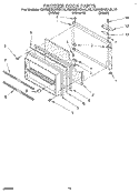 FREEZER DOOR Diagram and Parts List for KBRS21KABL10  KitchenAid Refrigerator