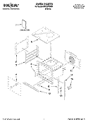 OVEN PARTS Diagram and Parts List for IBS124PSS00  Whirlpool Wall Oven