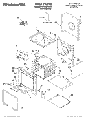 OVEN, LITERATURE Diagram and Parts List for KDRP467KSS0  KitchenAid Range