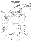 ICEMAKER PARTS PARTS NOT ILLUSTRATED Diagram and Parts List for KSSO42FMX00  KitchenAid Refrigerator