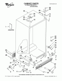 CABINET PARTS Diagram and Parts List for ED2LHEXTD11  Whirlpool Refrigerator
