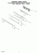 CONTROL PANEL PARTS Diagram and Parts List for RBS305PVQ00  Whirlpool Wall Oven