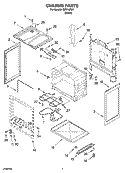 CHASSIS PARTS Diagram and Parts List for IEP314RQ1  Inglis Range