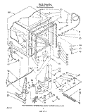 TUB , LITERATURE AND OPTIONAL Diagram and Parts List for DU3040XP0  Whirlpool Dishwasher
