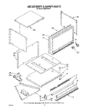 MICROWAVE CABINET Diagram and Parts List for RM288PXV5  Whirlpool Microwave Oven Combo