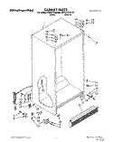 CABINET Diagram and Parts List for KSRS27QAAL06  KitchenAid Refrigerator
