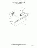 CONTROL PANEL PARTS Diagram and Parts List for 7GU3800XTVY2  Whirlpool Dishwasher