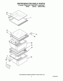 REFRIGERATOR SHELF PARTS Diagram and Parts List for TS25AFXKS07  Estate Refrigerator