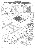 UNIT PARTS Diagram and Parts List for GS2SHEXNS00  Whirlpool Refrigerator