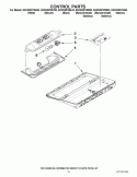 CONTROL PARTS Diagram and Parts List for KSCS25FVBL03  KitchenAid Refrigerator