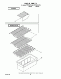 SHELF PARTS Diagram and Parts List for T6TXNWFWT00  Estate Refrigerator
