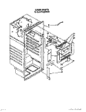 LINER Diagram and Parts List for ET14ZKXXG00  Whirlpool Refrigerator