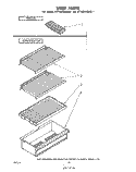 SHELF Diagram and Parts List for ET14DCXMWR1  Whirlpool Refrigerator