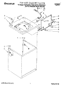 TOP AND CABINET, LIT/OPTIONAL Diagram and Parts List for TAWS700BN1  Estate Washer