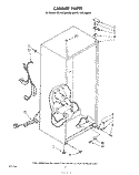 CABINET Diagram and Parts List for EL11SCLSW00  Whirlpool Refrigerator