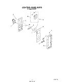 CONTROL PANEL Diagram and Parts List for H6358W1  Roper Range