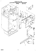 LINER Diagram and Parts List for ET22DQRAN00  Whirlpool Refrigerator
