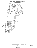 FILL HOSE AND CORD Diagram and Parts List for 4KPDI620T2  KitchenAid Dishwasher