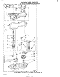 GEARCASE Diagram and Parts List for LHA7685W0  Whirlpool Washer
