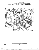 OVEN UNIT Diagram and Parts List for RF366PXXN2  Whirlpool Range