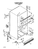 CABINET Diagram and Parts List for ET22DMXZN00  Whirlpool Refrigerator