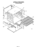 INTERNAL OVEN Diagram and Parts List for SF3117SRW0  Whirlpool Range