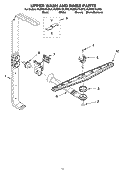 UPPER WASH AND RINSE PARTS, OPTIONAL PARTS (NOT INCLUDED) Diagram and Parts List for KUDP01DLBL5  KitchenAid Dishwasher