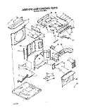 AIRFLOW AND CONTROL Diagram and Parts List for ACU124XX1  Whirlpool Air Conditioner