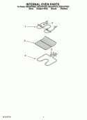 INTERNAL OVEN PARTS Diagram and Parts List for RBD245PRT03  Whirlpool Wall Oven