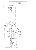 BRAKE AND DRIVE TUBE Diagram and Parts List for RAB2121JW0  Roper Washer