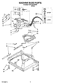 MACHINE BASE PARTS Diagram and Parts List for 2DWTW5405SQ0  Whirlpool Washer