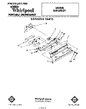 CONSOLE Diagram and Parts List for SHF5884P1  Whirlpool Dishwasher