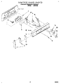 CONTROL PANEL Diagram and Parts List for FES364BW0  Roper Range