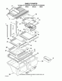 SHELF PARTS Diagram and Parts List for ET1CHMXKQ03  Whirlpool Refrigerator