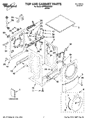Part Location Diagram of W10121610 Whirlpool RETAINER