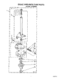 BRAKE AND DRIVE TUBE Diagram and Parts List for LA5550XPW8  Whirlpool Washer