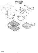 OVEN PARTS, MISCELLANEOUS PARTS Diagram and Parts List for IKE33300  Inglis Range