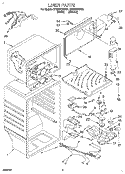 LINER Diagram and Parts List for ET20TKXDN01  Whirlpool Refrigerator