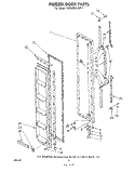 FREEZER DOOR Diagram and Parts List for ED22MK1LWR1  Whirlpool Refrigerator