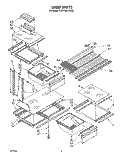 Part Location Diagram of 1107078 Whirlpool Crisper Cover, Frame