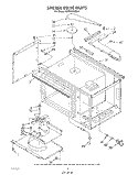 STIRRER DRIVE Diagram and Parts List for KEMI300VBL4  KitchenAid Microwave Oven Combo