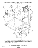 MICROWAVE TRANSFORMER AND CAPACITOR Diagram and Parts List for KEMI371SBL0  KitchenAid Microwave Oven Combo