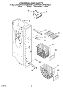 FREEZER LINER PARTS Diagram and Parts List for KSRD22FKBL14  KitchenAid Refrigerator