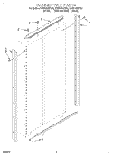 CABINET TRIM Diagram and Parts List for KSSP42MFB05  KitchenAid Refrigerator